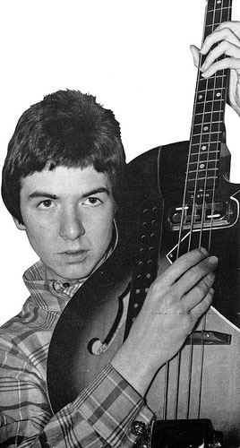 Ronnie Lane, with bass, 1966
